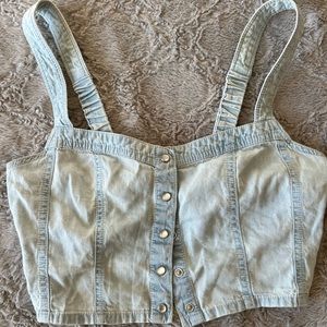 Denim Crop Top